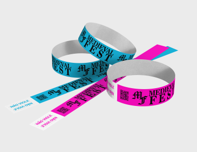 Pulseira de Identificação PVC Soft Impressao Colorida - Impressao Colorida - 20 unid