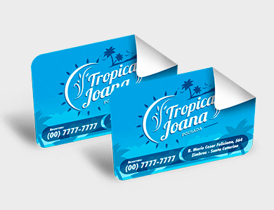 Adesivo em Vinil 8x30 - 4x0 - 50 unid