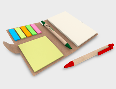 Bloco de Anotação Personalizado com Caneta - 4x0 - 250 unid