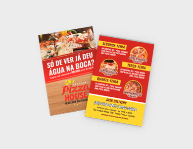 Folheto Couchê Fosco 170g Sem Verniz 10x29,7cm - 4x4 - 500 unid