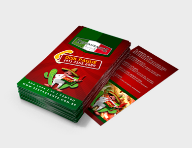 Folder/Filipeta Couchê 120g Verniz Total Frente e Verso 10x21cm - 4x1 - 50 unid