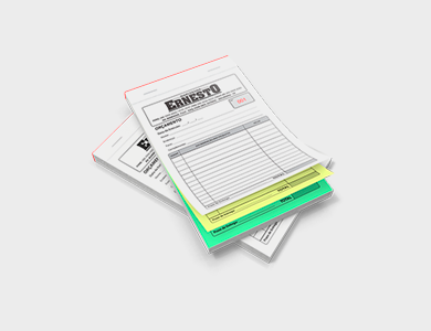 Bloco/Talão Numerado 1 via Sulfite 75g 7x10cm - 1x1 - 5 unid